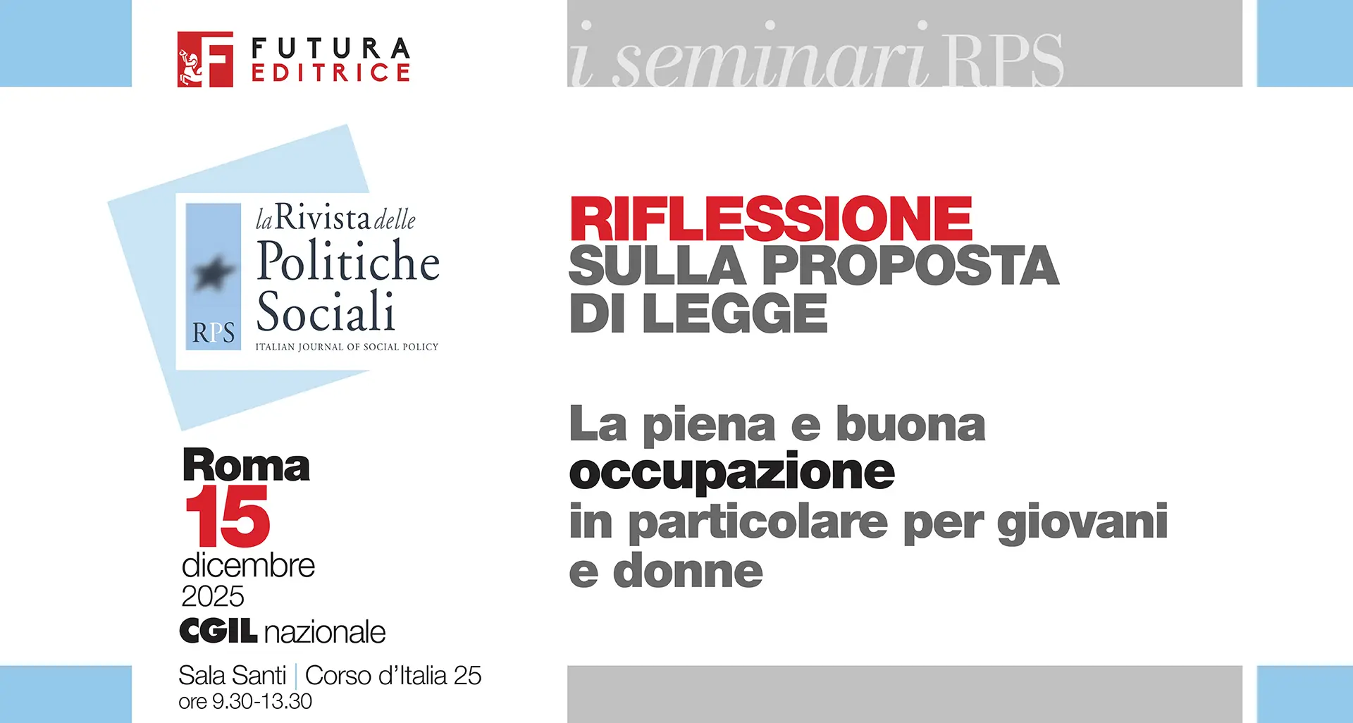 Piena e buona occupazione, riflessioni sulla proposta di legge