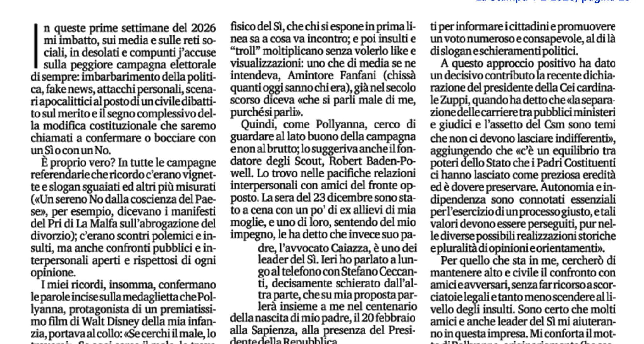 IL referendum e quel dibattito ostaggio degli attacchi