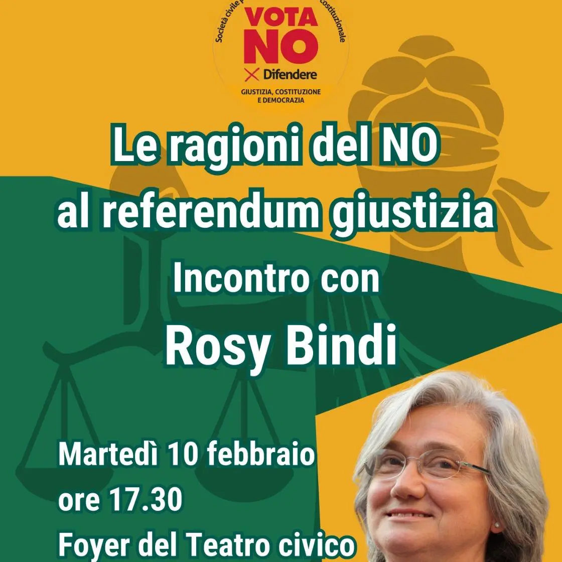 Incontro con Rosy Bindi Le ragioni del No