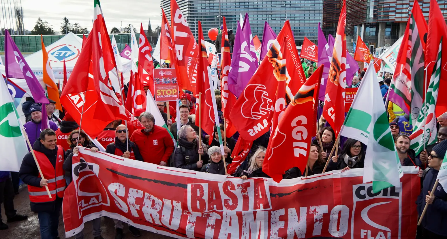 A Strasburgo per chiedere azioni contro lo sfruttamento