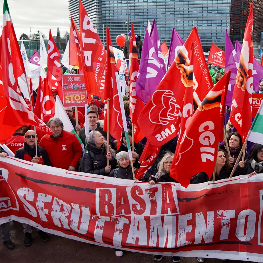 A Strasburgo per chiedere azioni contro lo sfruttamento