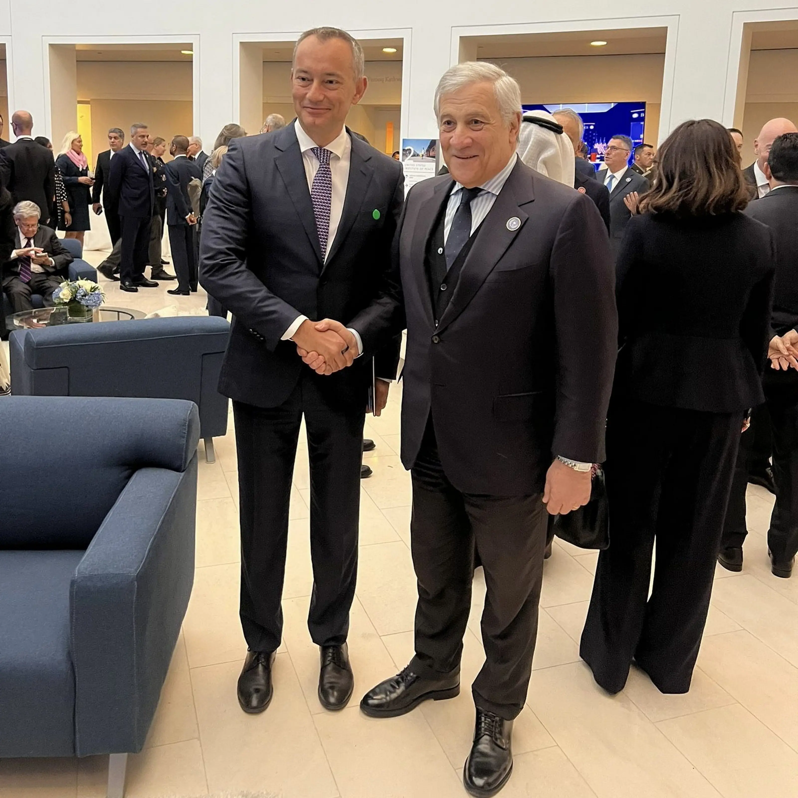 NIKOLAY EVTIMOV MLADENOV ALTO RAPPRESENTANTE PER GAZA, ANTONIO TAJANI, MINISTRO MAECI