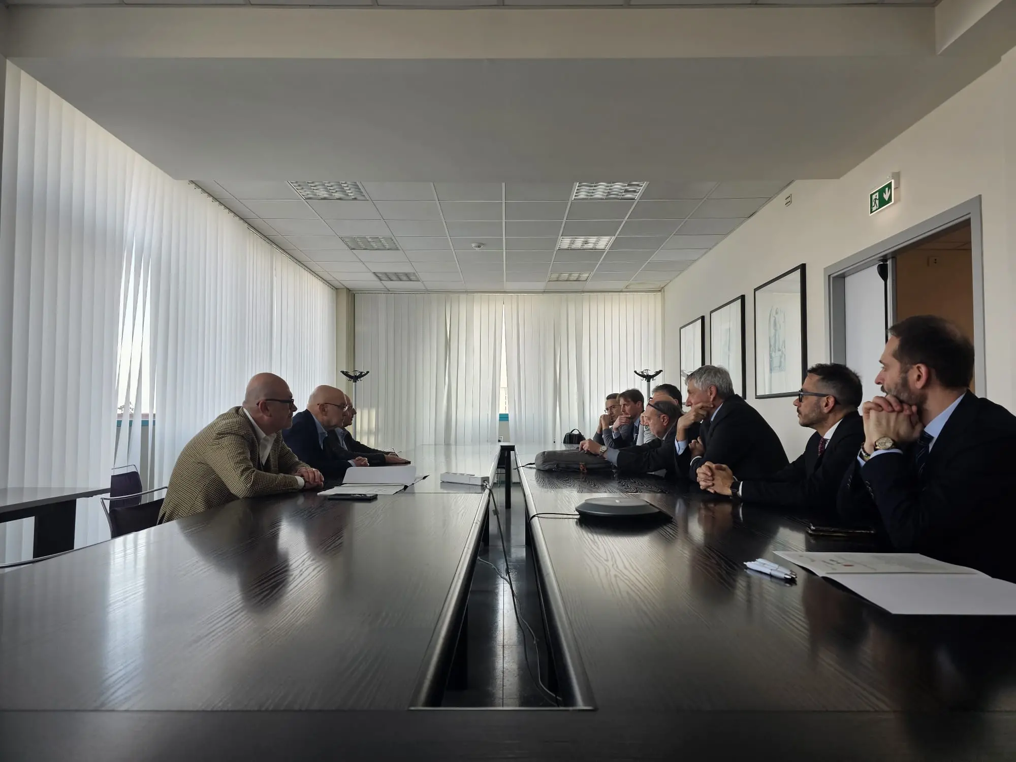 Un momento del tavolo di oggi in Regione Emilia-Romagna
