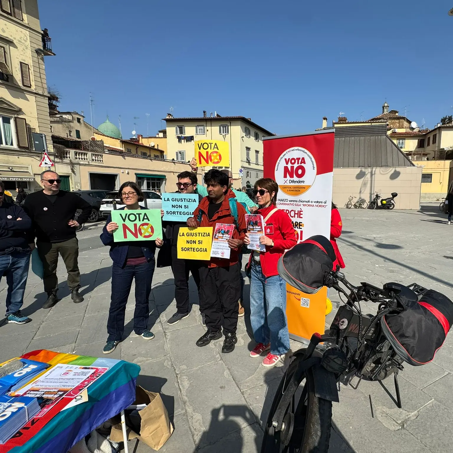In sella alla giustizia, anche i rider dicono No al referendum