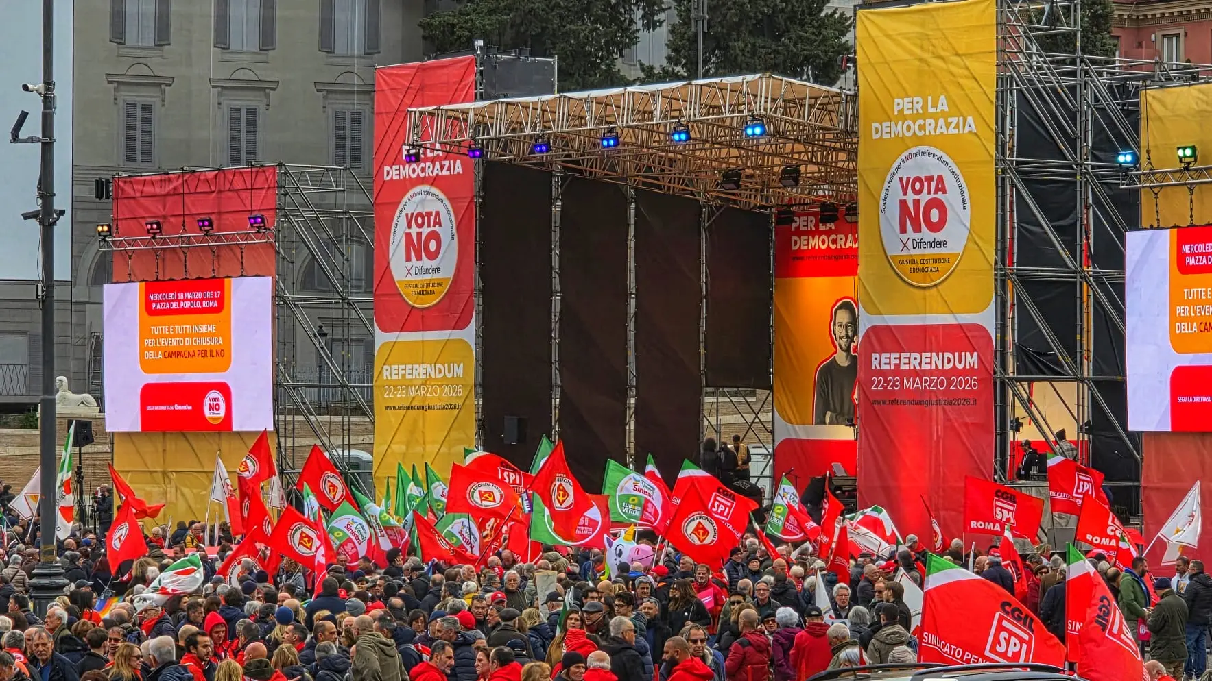 Per difendere Giustizia, Costituzione e Democrazia. L’evento di chiusura della campagna per il No