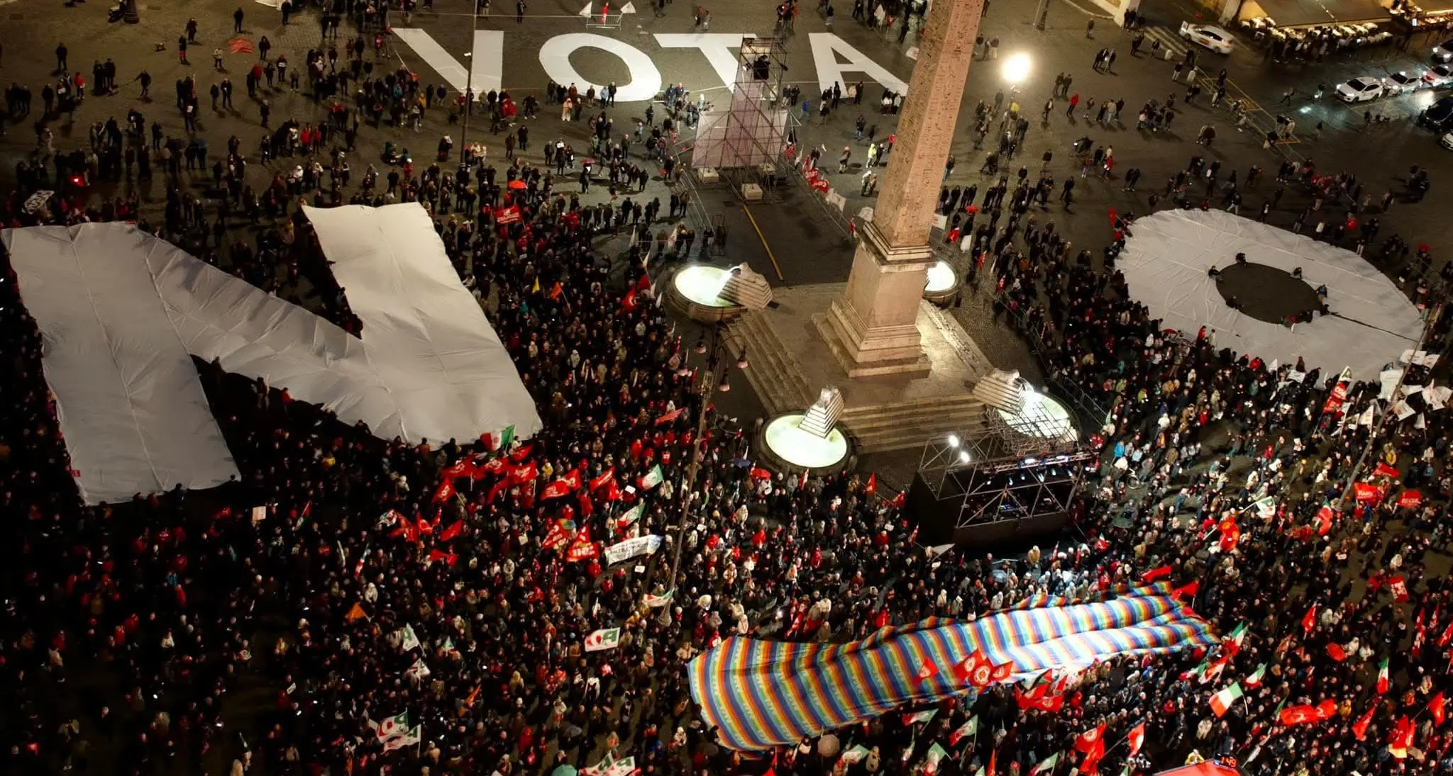 Tutti insieme a Roma per il No. LIVEBLOG