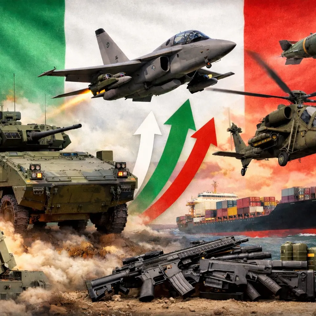 Nuovo record per l’Italia, ma per vendita di materiale bellico