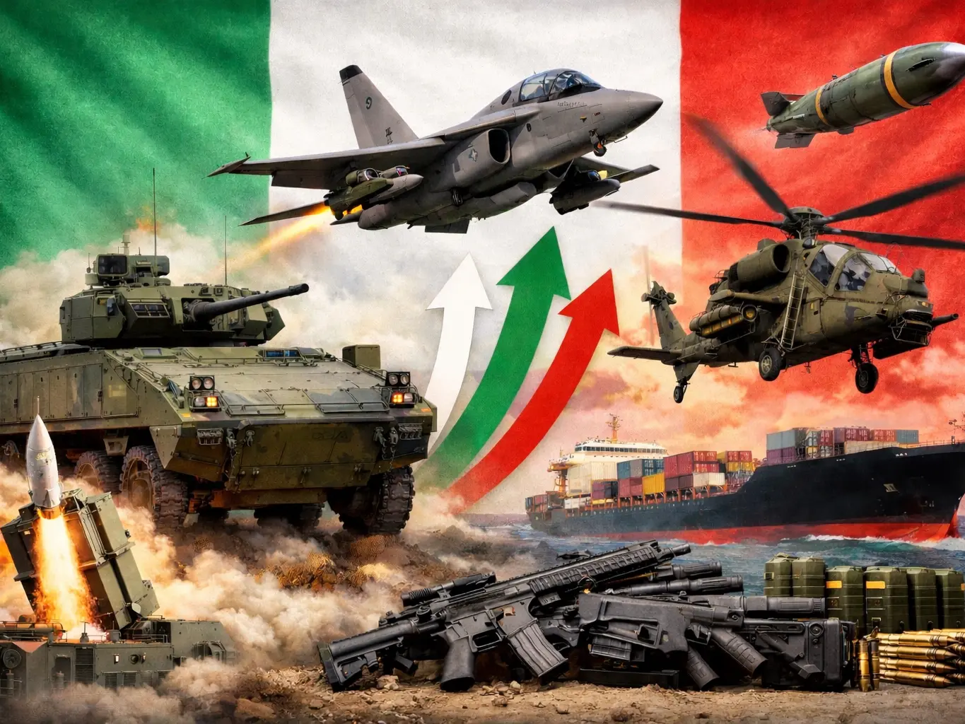 Nuovo record per l’Italia, ma per vendita di armi