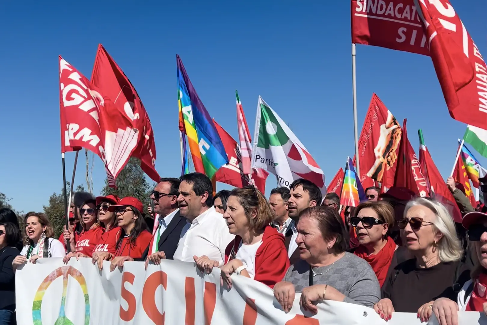 Grande manifestazione a Sigonella per la pace