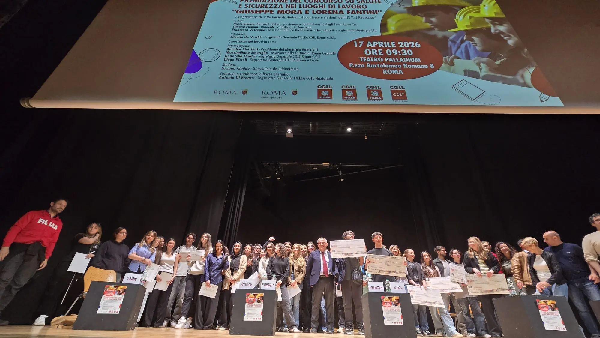 Sicurezza sul lavoro e giovani: sette borse di studio per 14 studenti romani