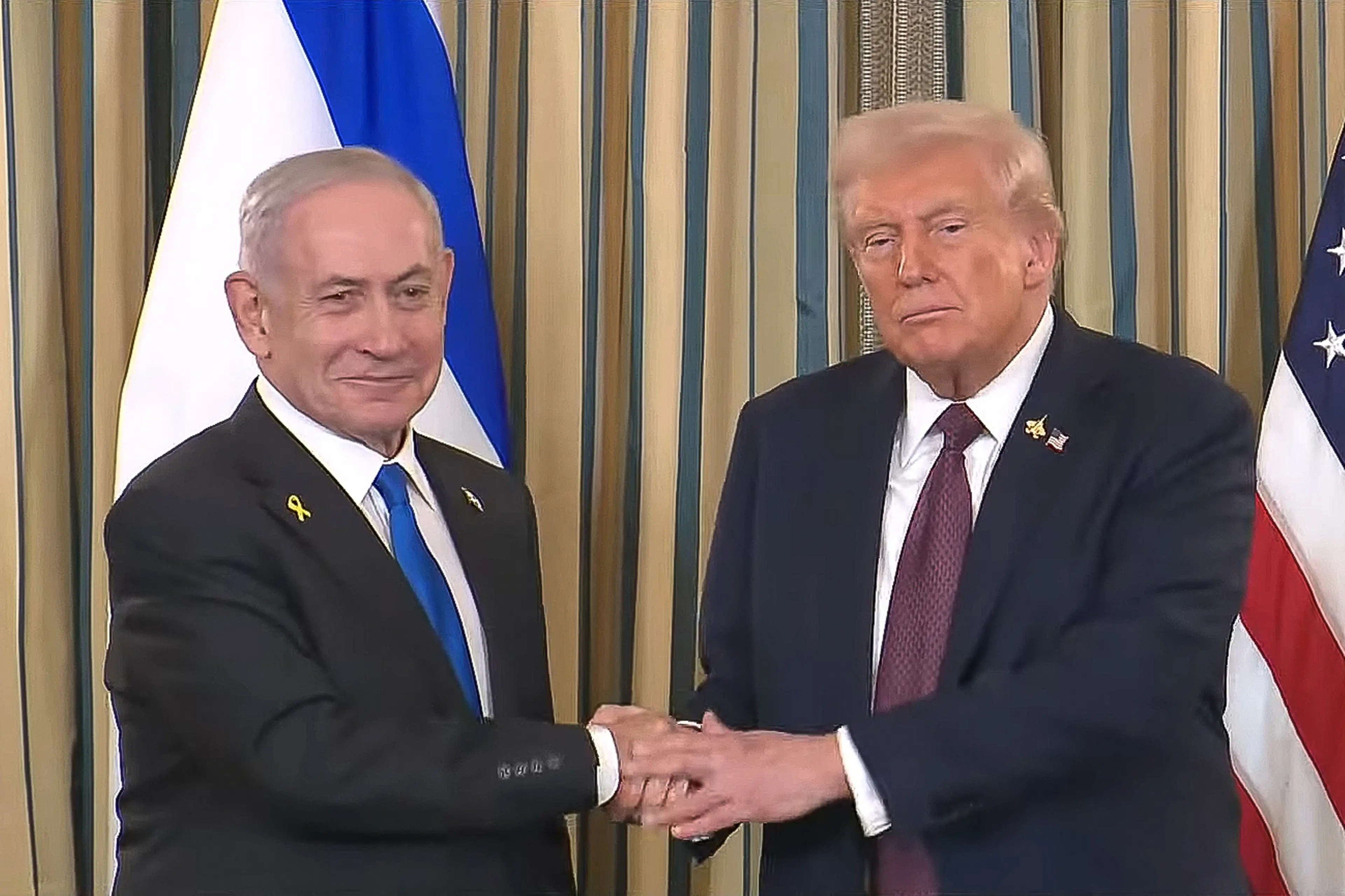 BENJAMIN NETANYAHU PRIMO MINISTRO ISRAELE, DONALD TRUMP PRESIDENTE USA