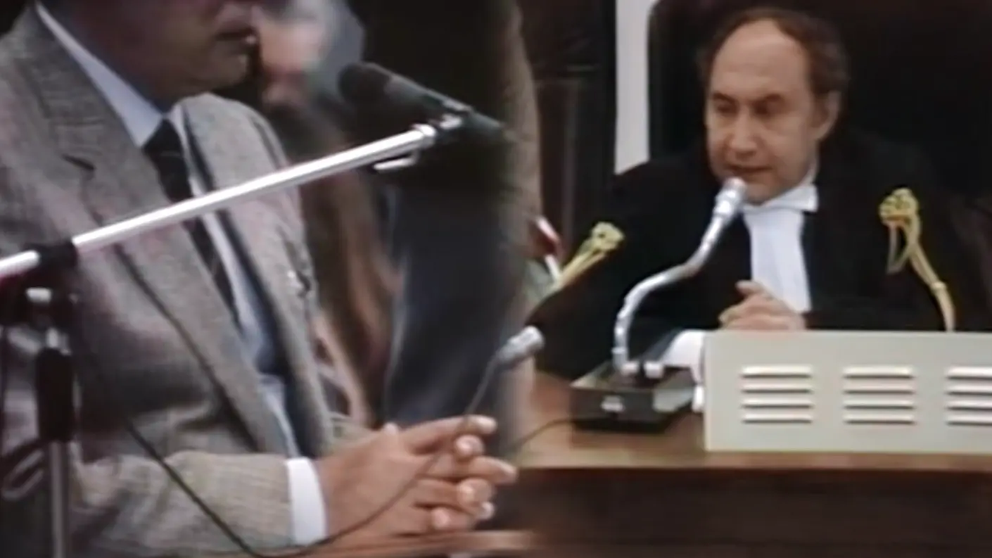 Un fotogramma dal film \"Il Maxiprocesso\" di Pasquale Scimeca