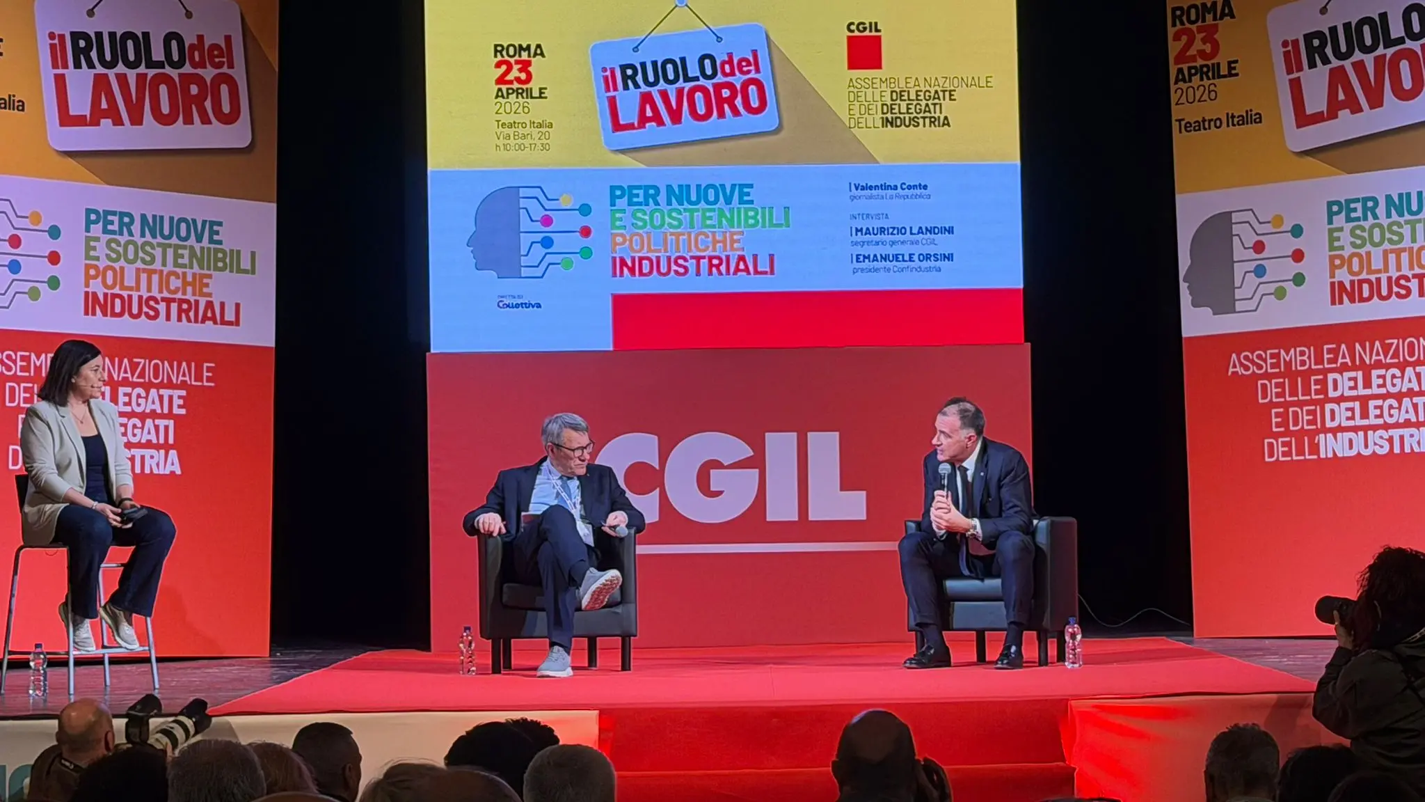 Confronto Landini Orsini