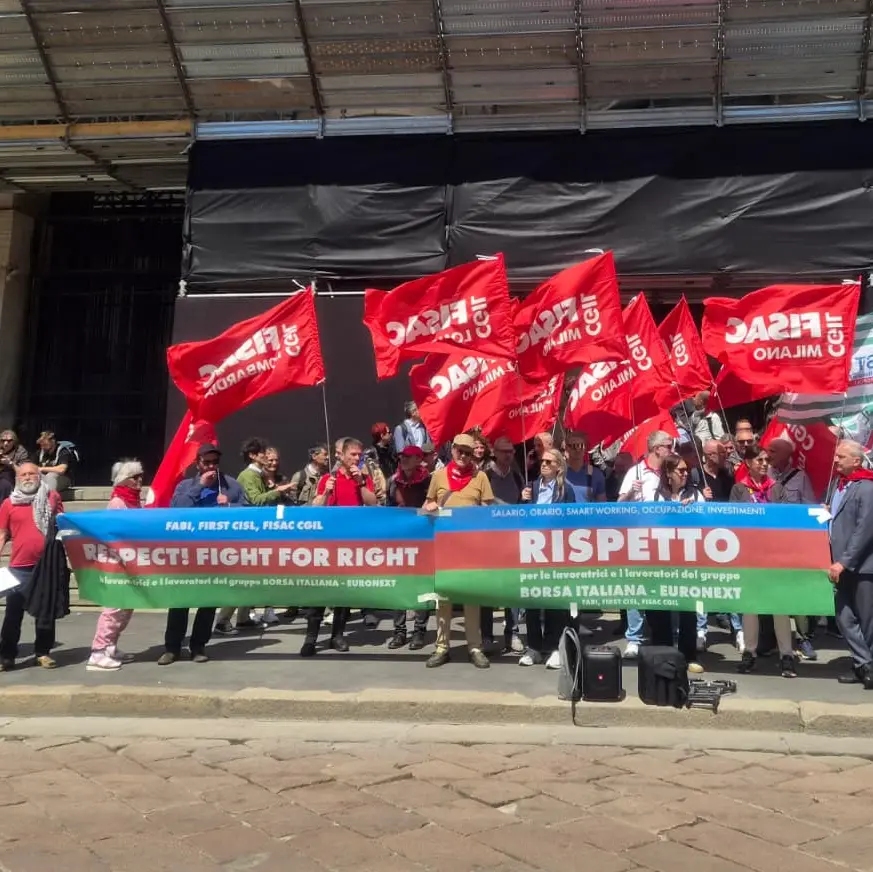 Sciopero a Piazza Affari, Fisac Cgil: “L’Italia non sia una succursale di Parigi”