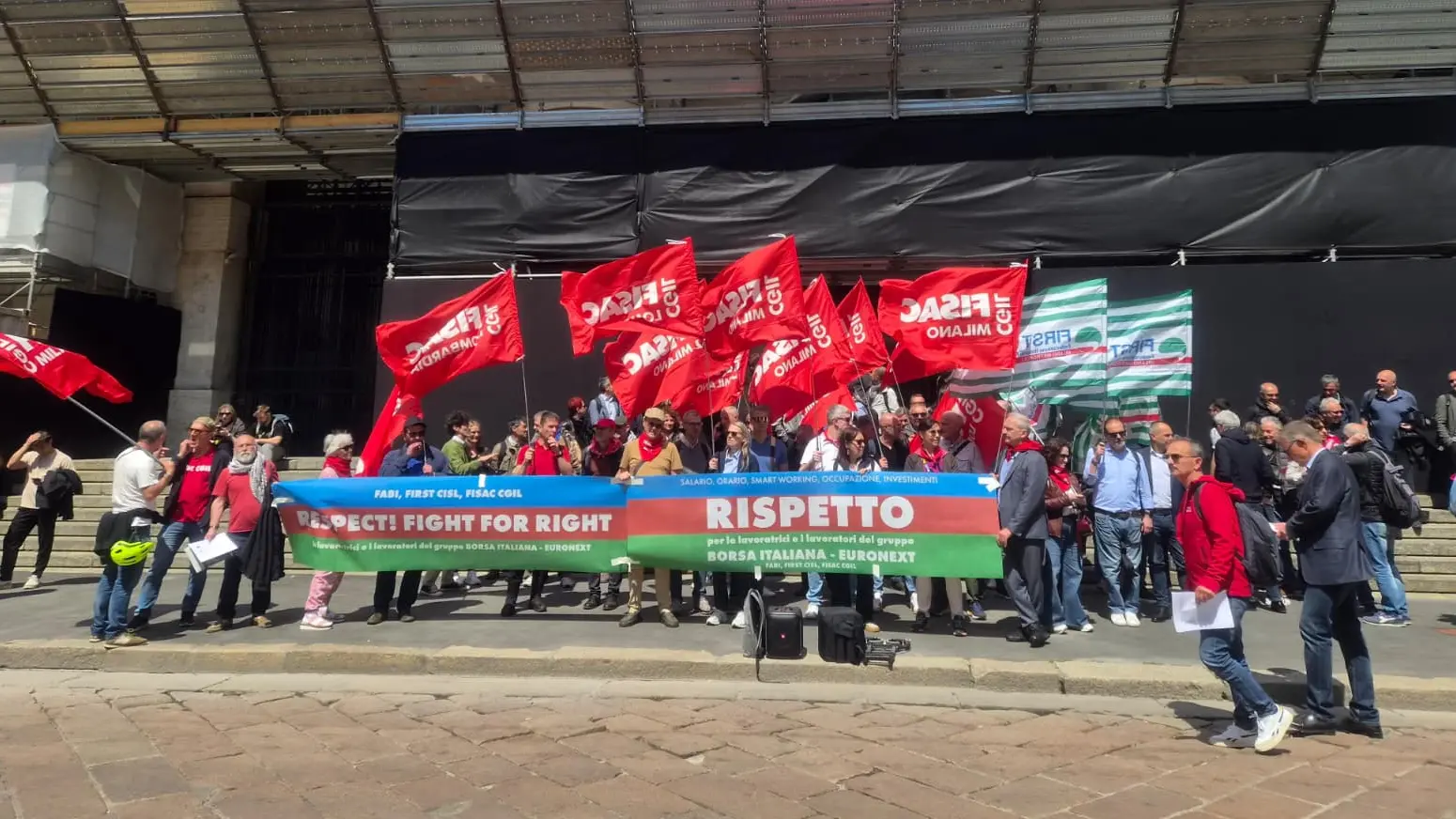 Sciopero a Piazza Affari, Fisac Cgil: “L’Italia non sia una succursale di Parigi”