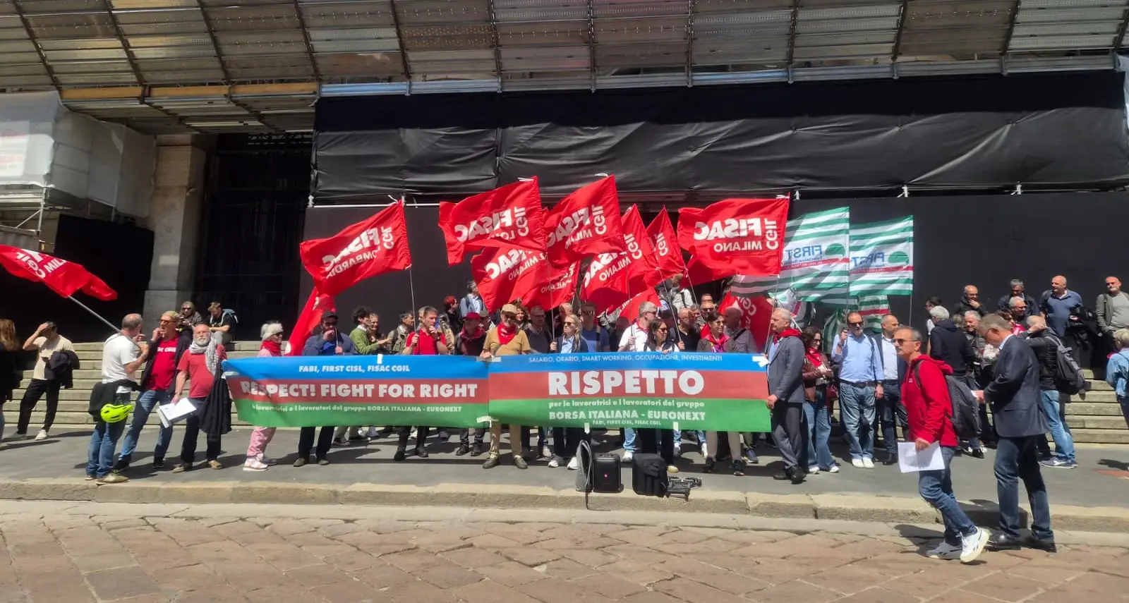 Sciopero a Piazza Affari, Fisac Cgil: “L’Italia non sia una succursale di Parigi”
