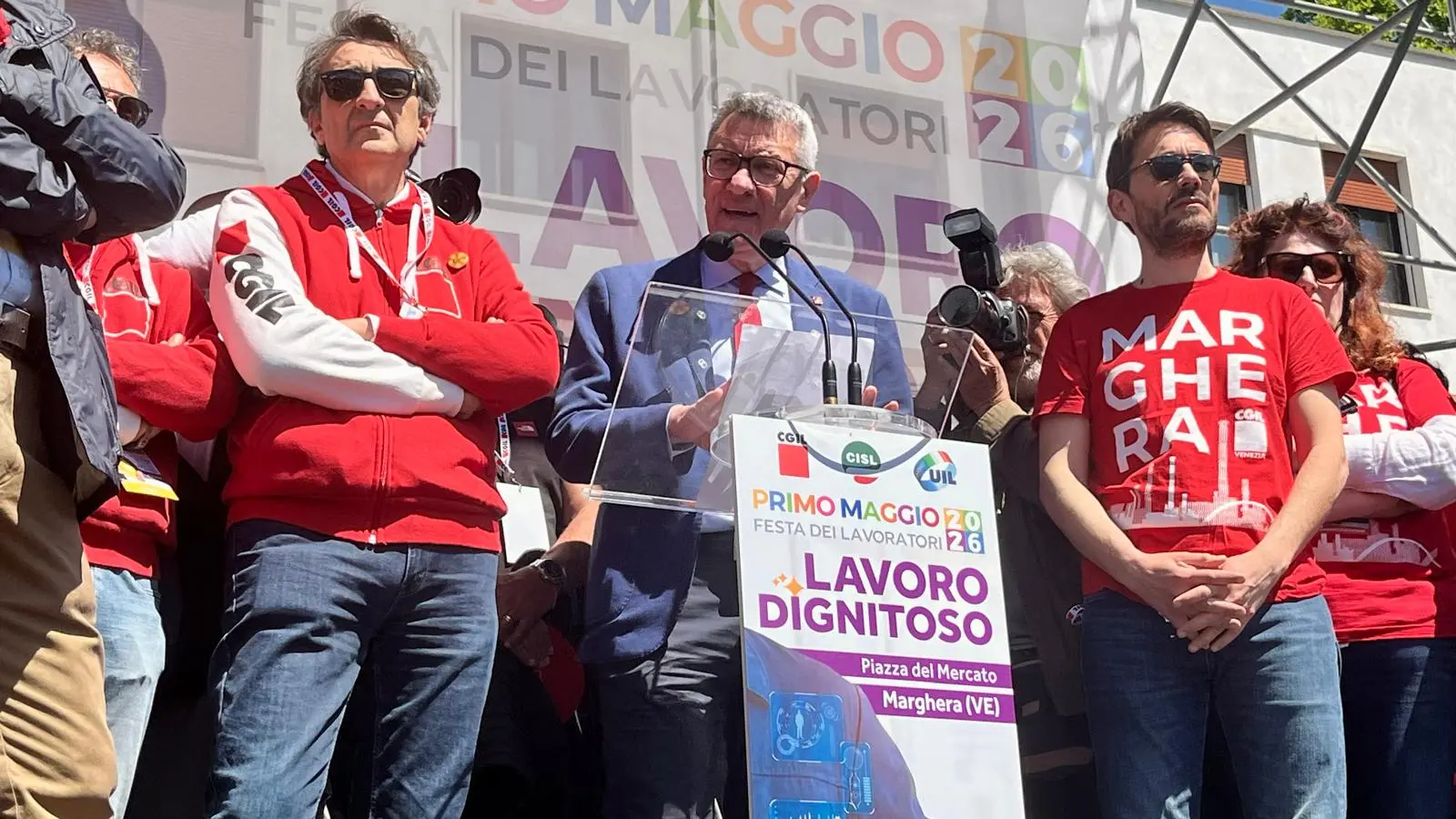 Primo Maggio 2026 - L'intervento di Maurizio Landini a Marghera