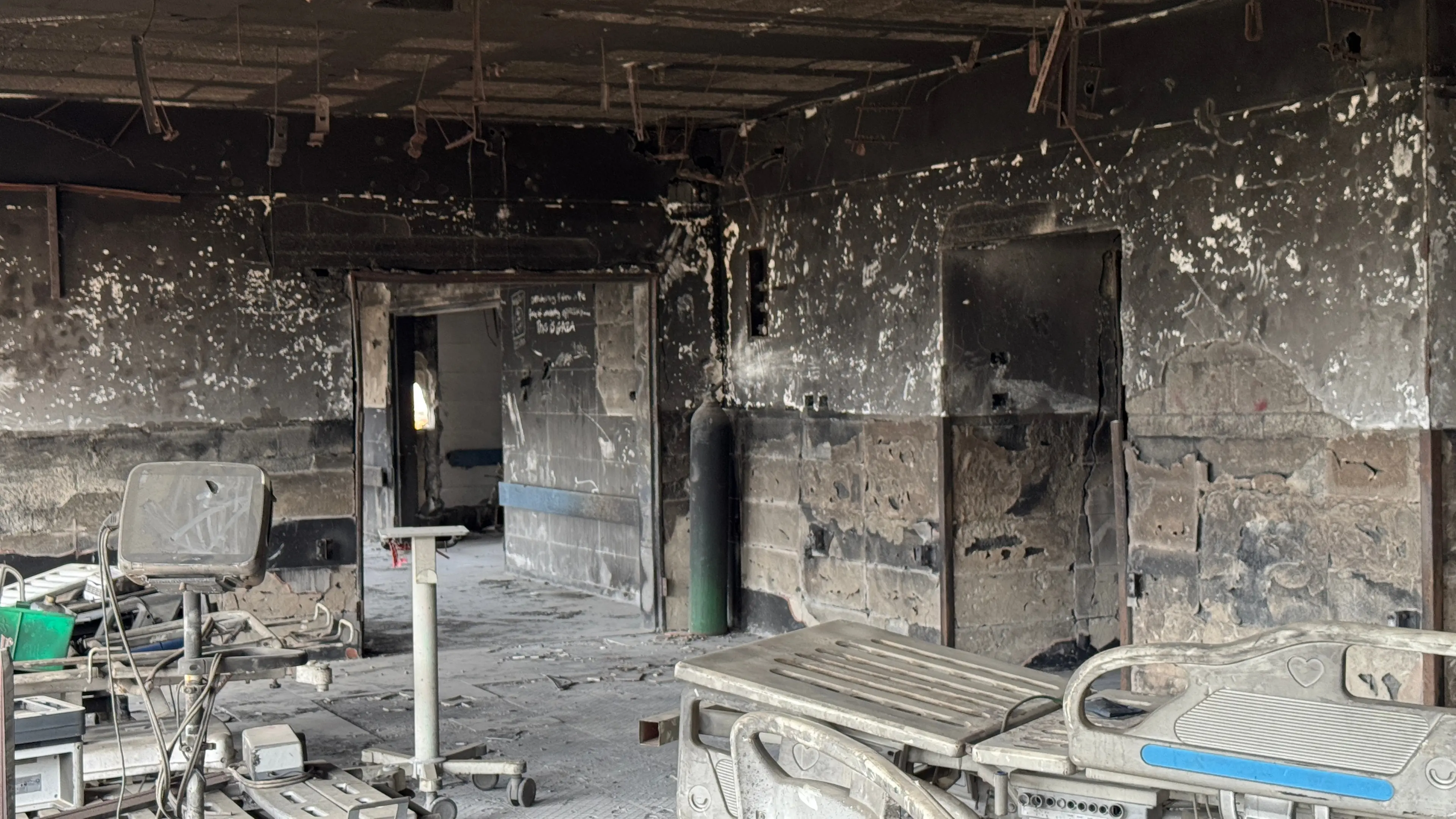 Inside Al Shifa hospital, where everything was destroyed by the war.