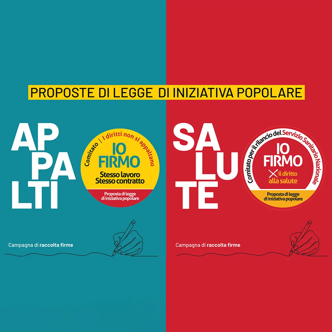 Sanità e appalti, la Cgil chiede una firma per il cambiamento