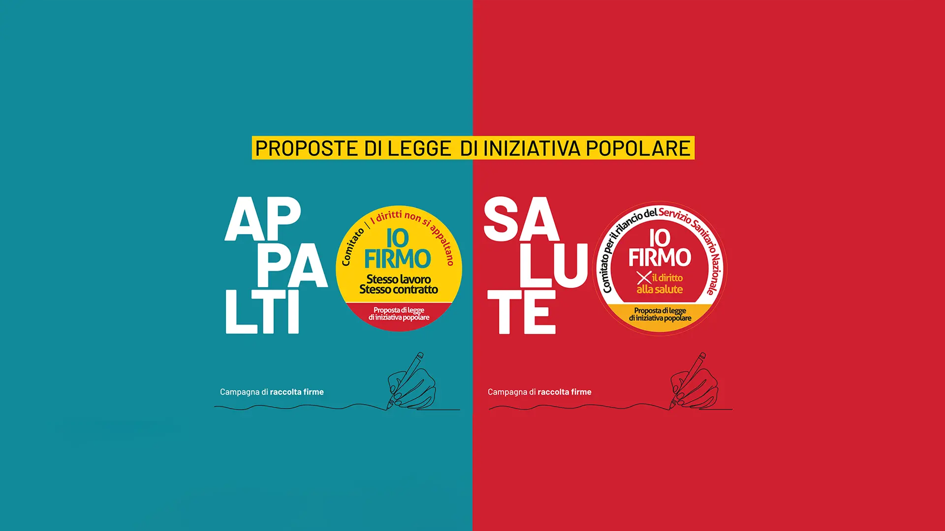 Sanità e appalti, la Cgil chiede una firma per il cambiamento