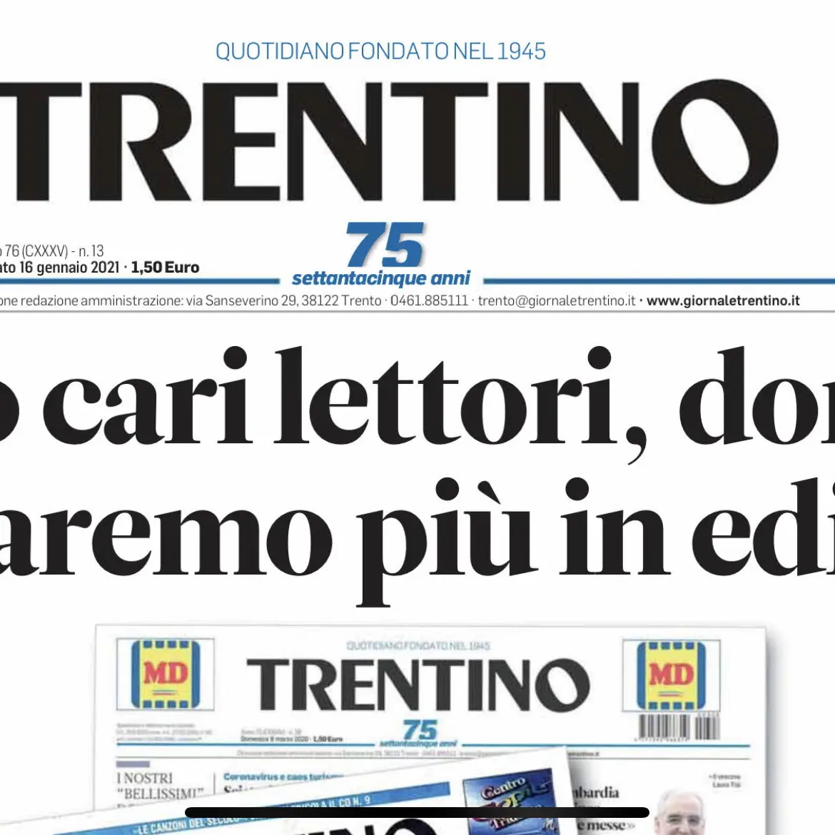 Ex Trentino, altra sconfitta per Athesia in tribunale