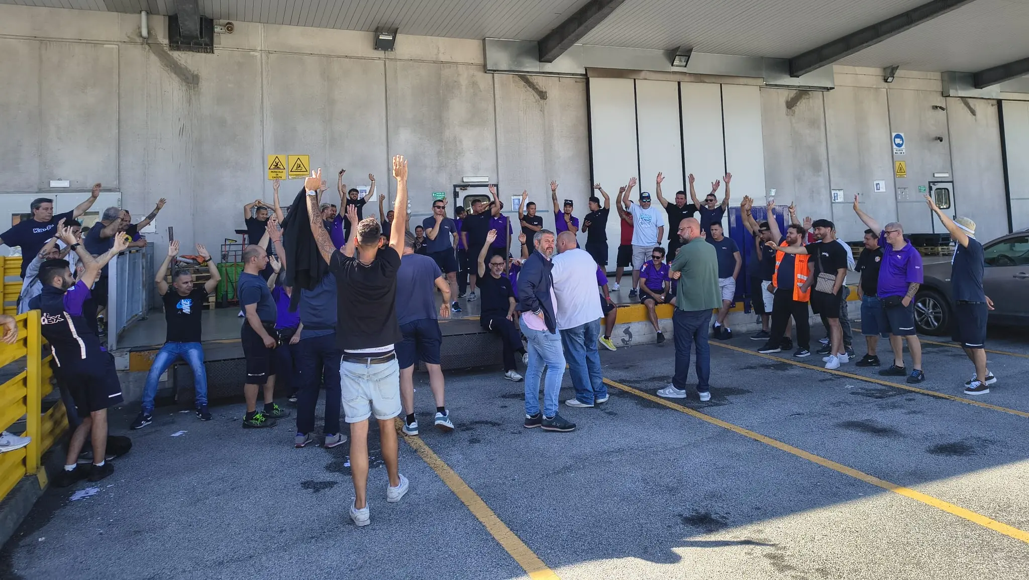 È sciopero alla Moving di Genova 