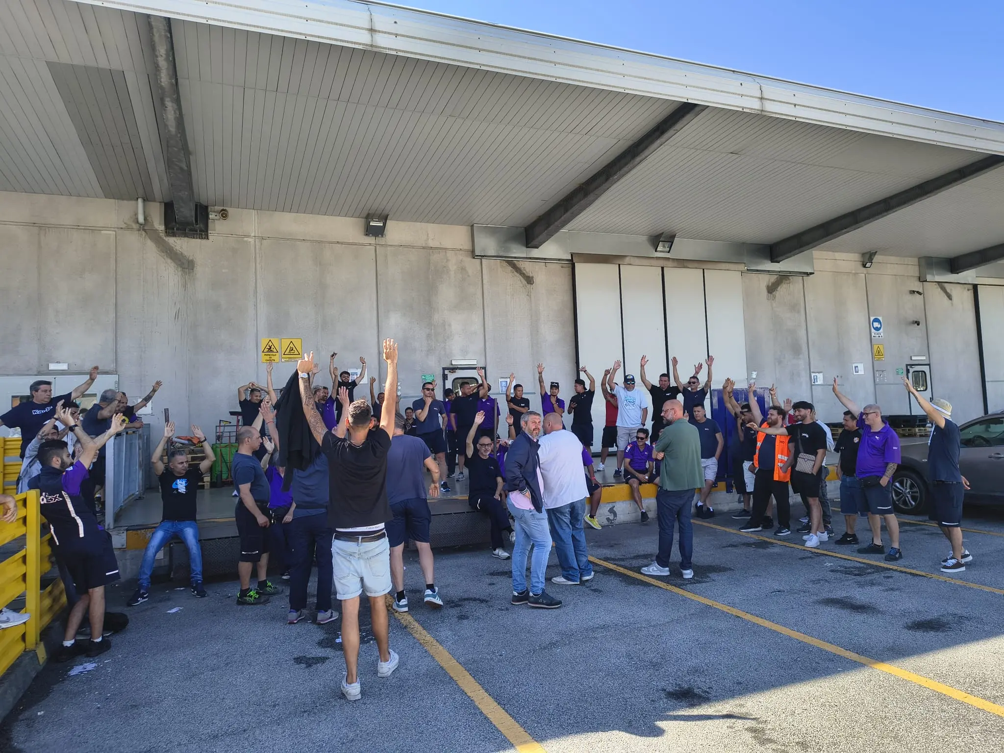 È sciopero alla Moving di Genova 