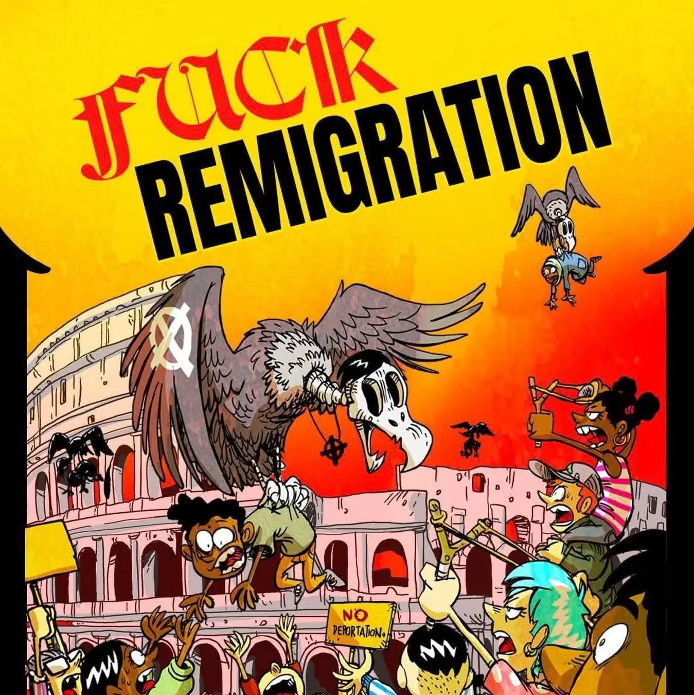 No alla marcia su Roma e no alla remigrazione