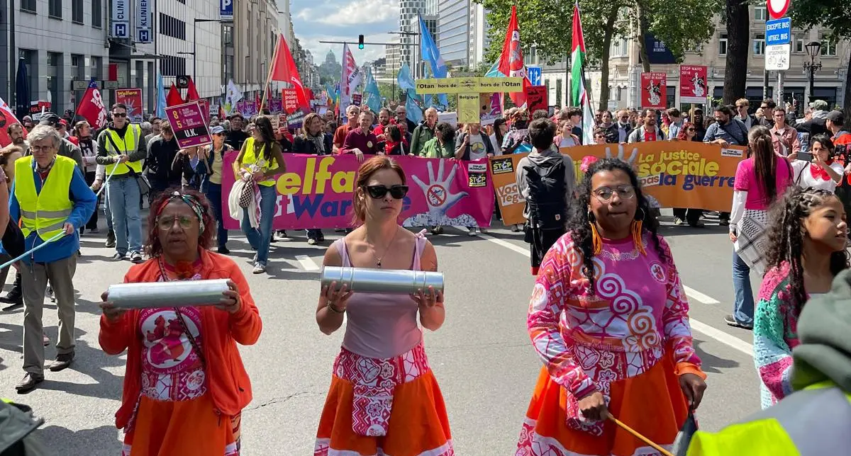 “No a guerre e riarmo”, a Bruxelles sfila la pace