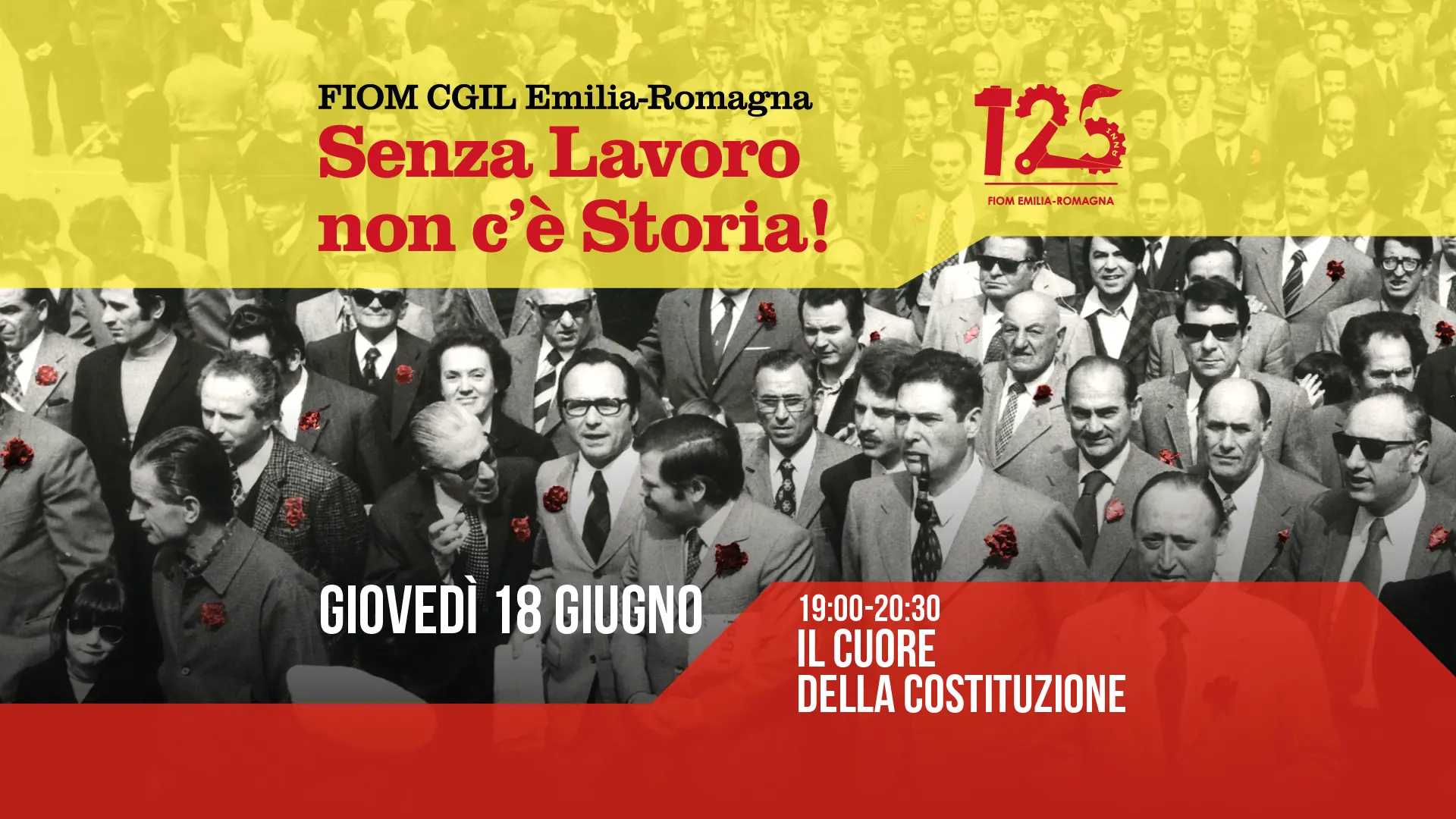 125 anni Fiom, 18-20 giugno festa a Bologna