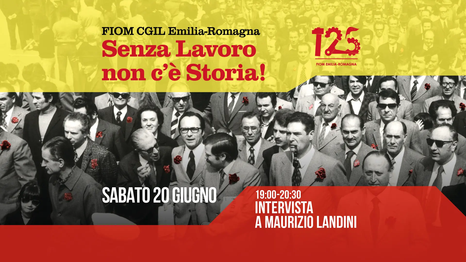 125 anni Fiom, 18-20 giugno festa a Bologna