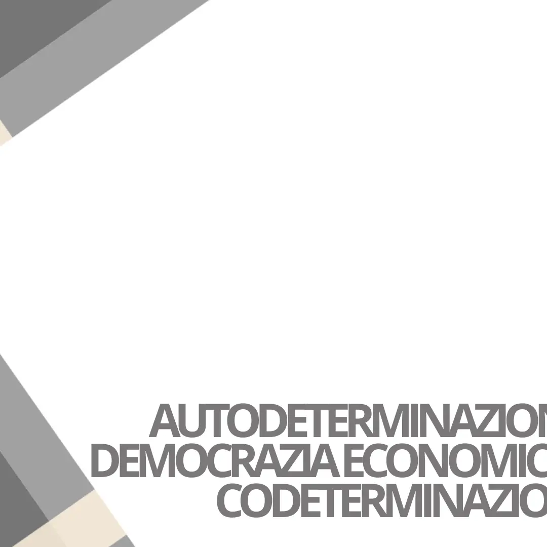 Autodeterminazione nel lavoro, democrazia economica e codeterminazione