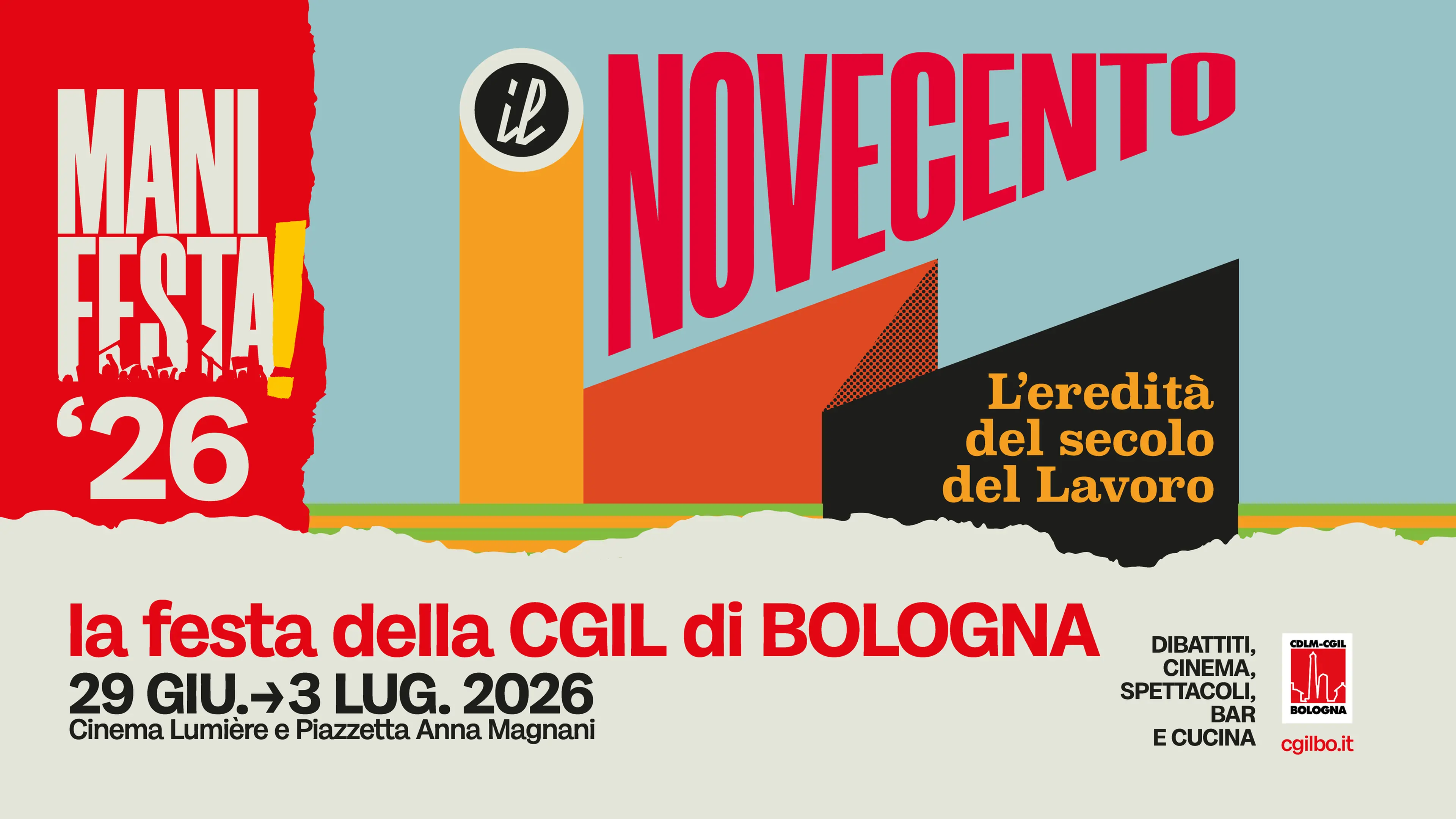 Manifesta, la festa della Cgil Bologna