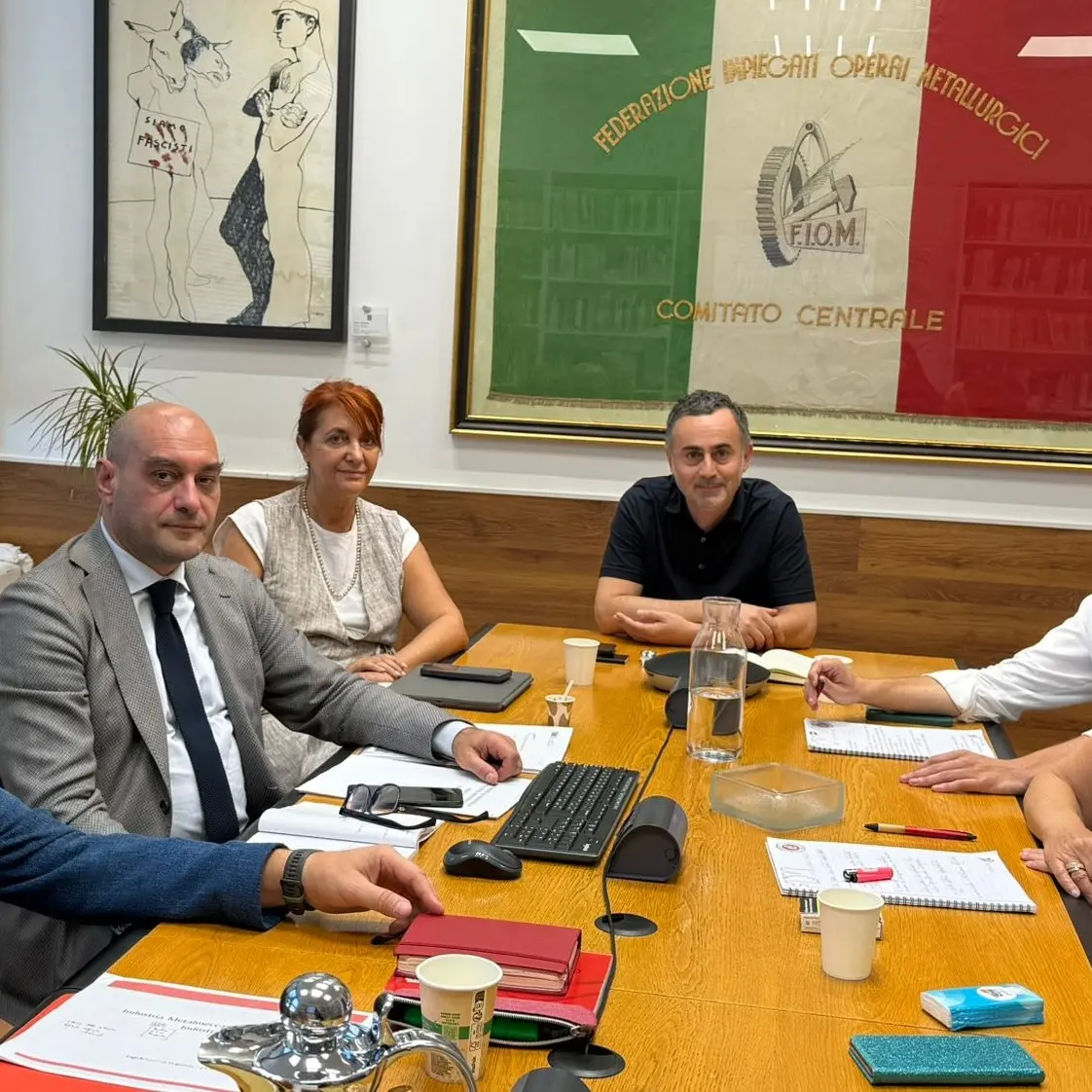 Industria metalmeccanica, Fiom incontra Italia Viva
