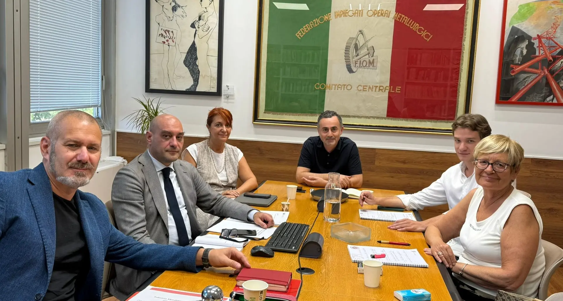 Industria metalmeccanica, Fiom incontra Italia Viva