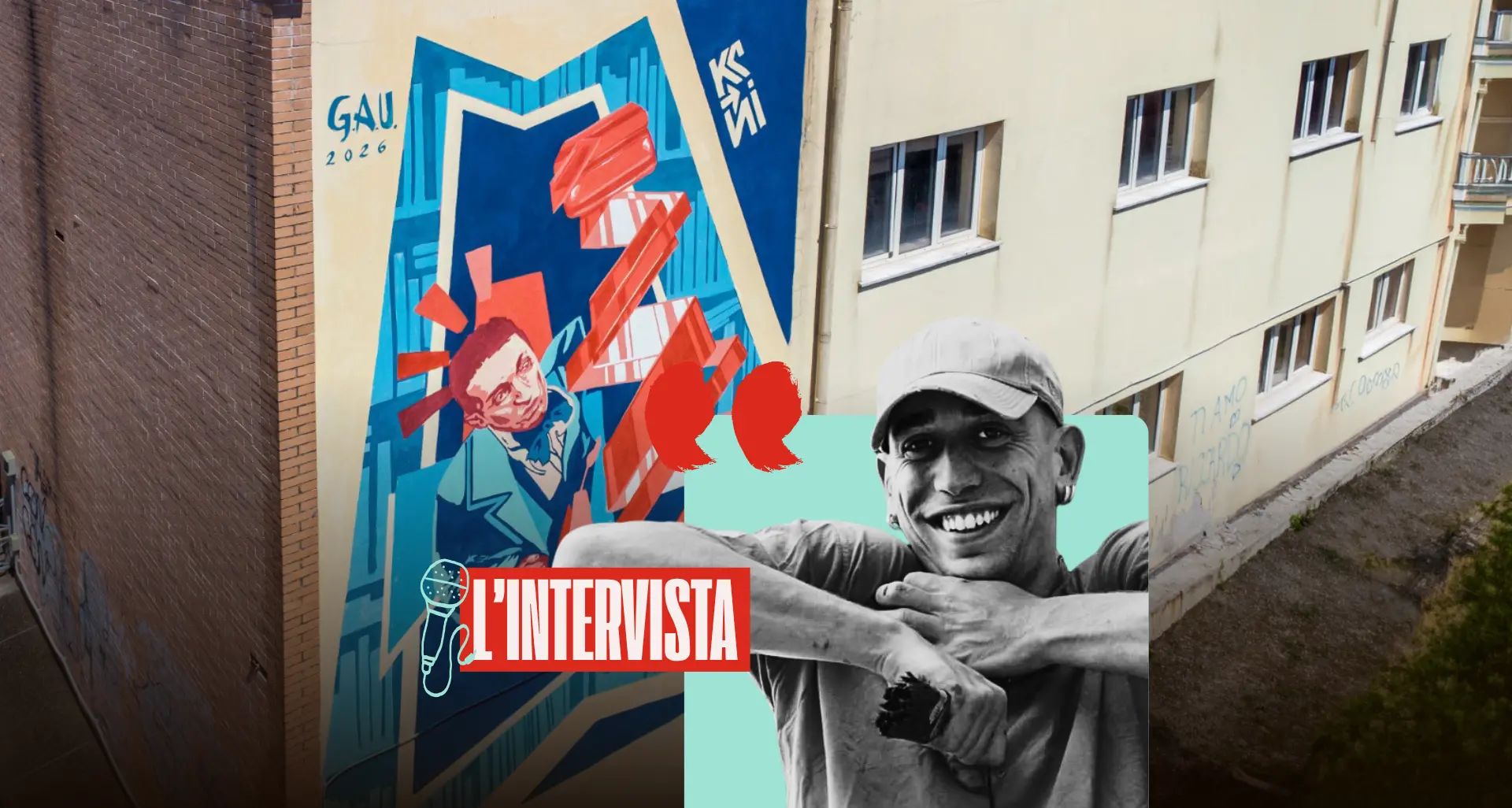 Kenji De Angelis: “I miei murales come ponte tra archeologia industriale e cultura”