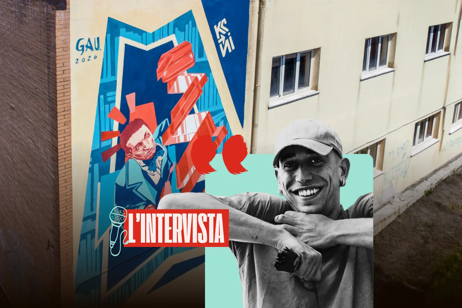 Kenji De Angelis: “I miei murales come ponte tra archeologia industriale e cultura”