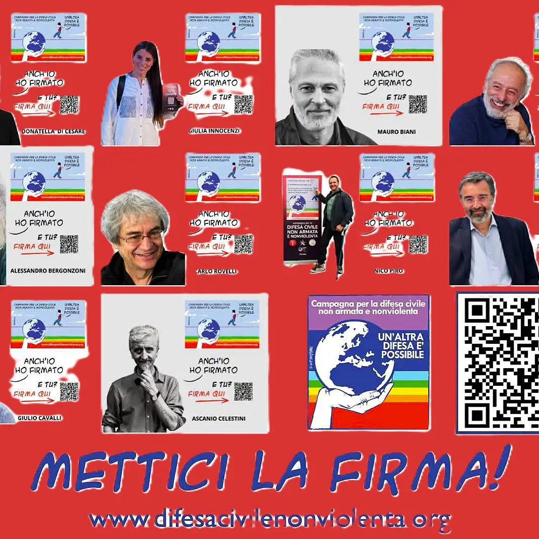 Per un Dipartimento della Difesa civile non armata e nonviolenta