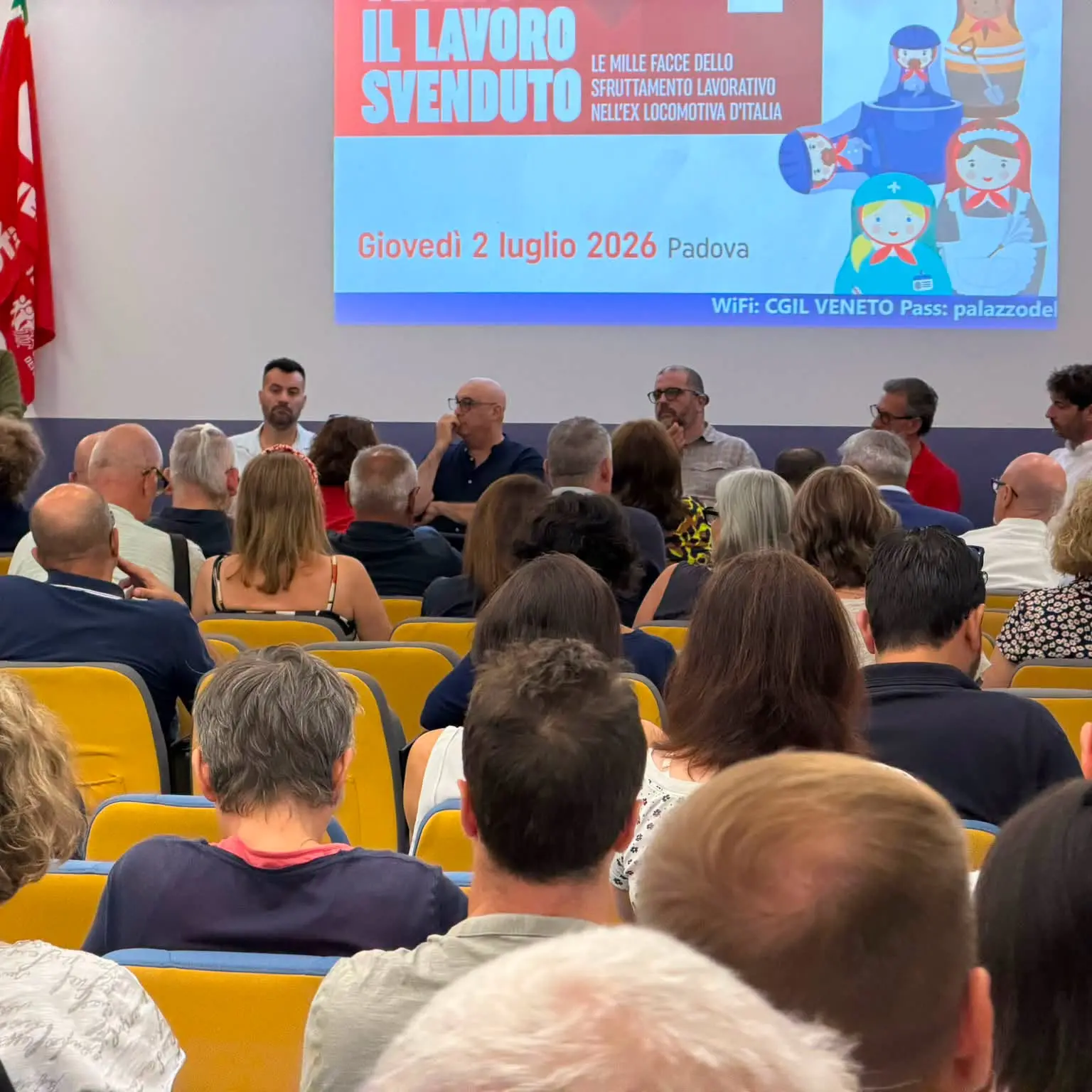 Landini a Padova: “Il modello Veneto fermo perché basato su sfruttamento lavoratori”