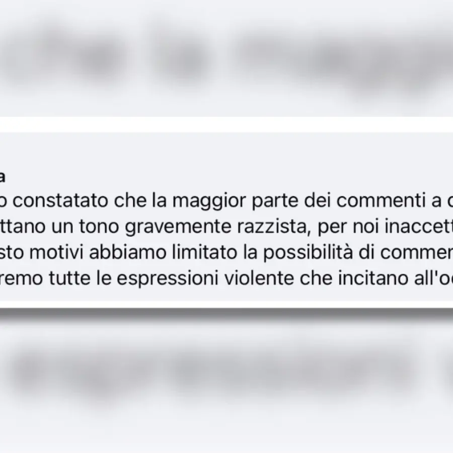 Ondata di commenti razzisti sotto il video pubblicato da Collettiva