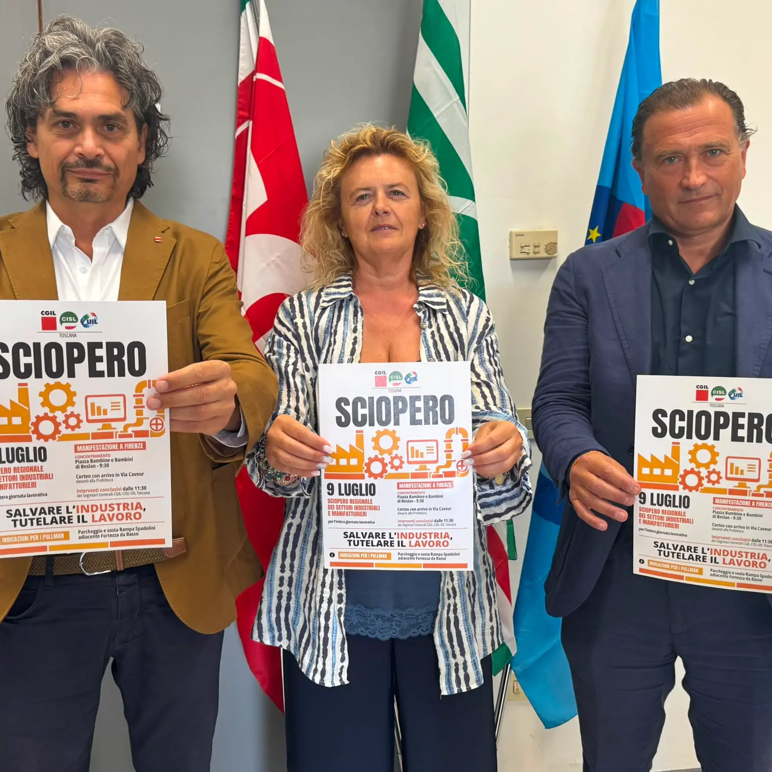 Il 9 luglio primo sciopero di tutta l’industria toscana