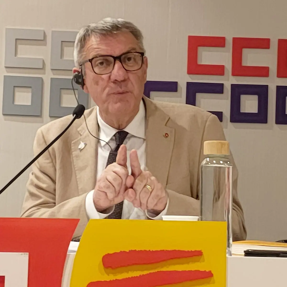Landini incontra le CCOO e la Cgt: “Il lavoro unito contro la destra”