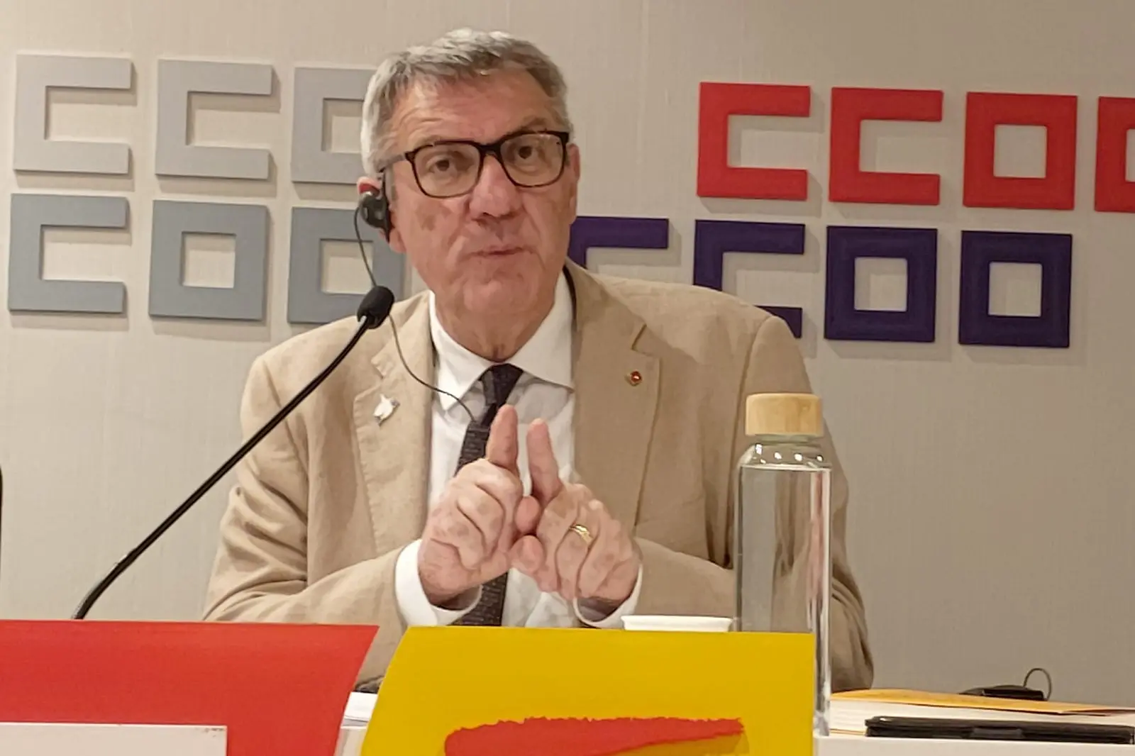 Landini incontra le CCOO e la Cgt: “Il lavoro unito contro la destra”
