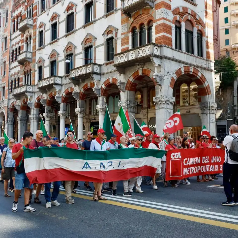 Presidio a Genova: “Restiamo umani”, basta odio e divisioni