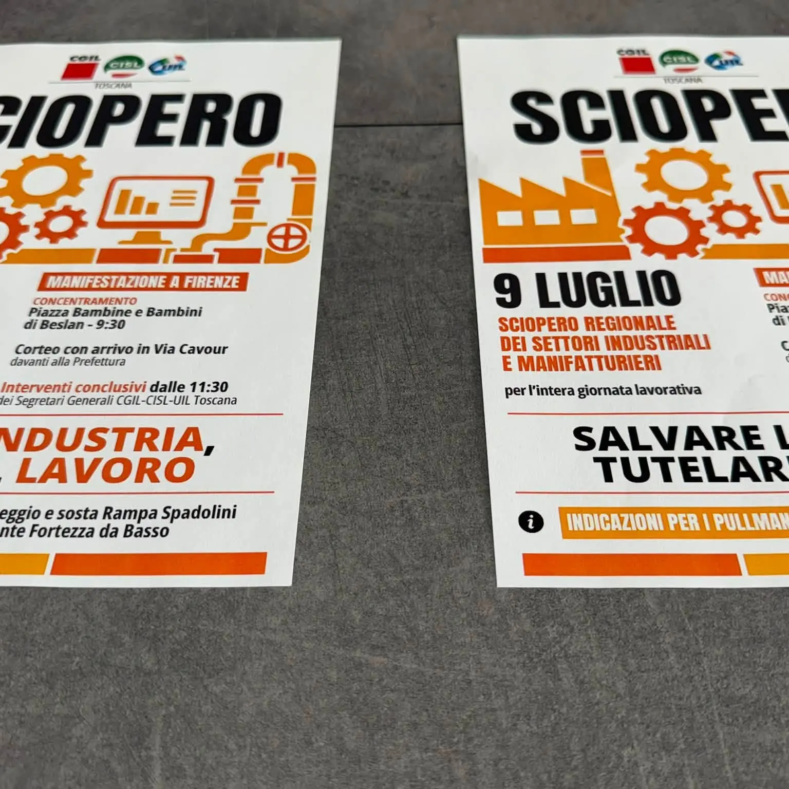 In Toscana è sciopero dell’industria