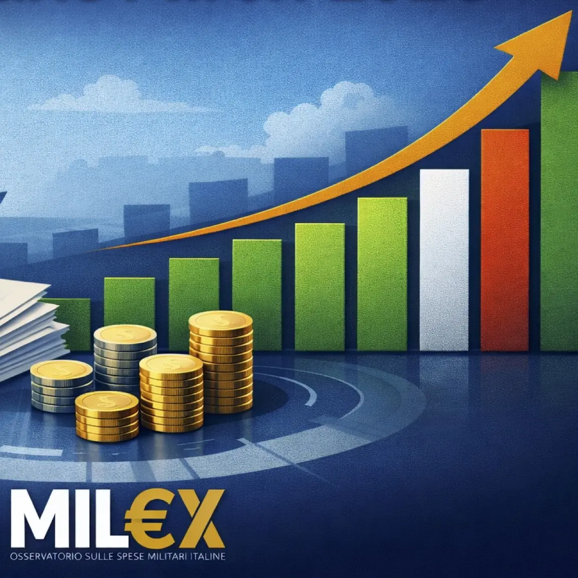 Sempre più in alto e fuori controllo: le spese militari nel rapporto Mil€x