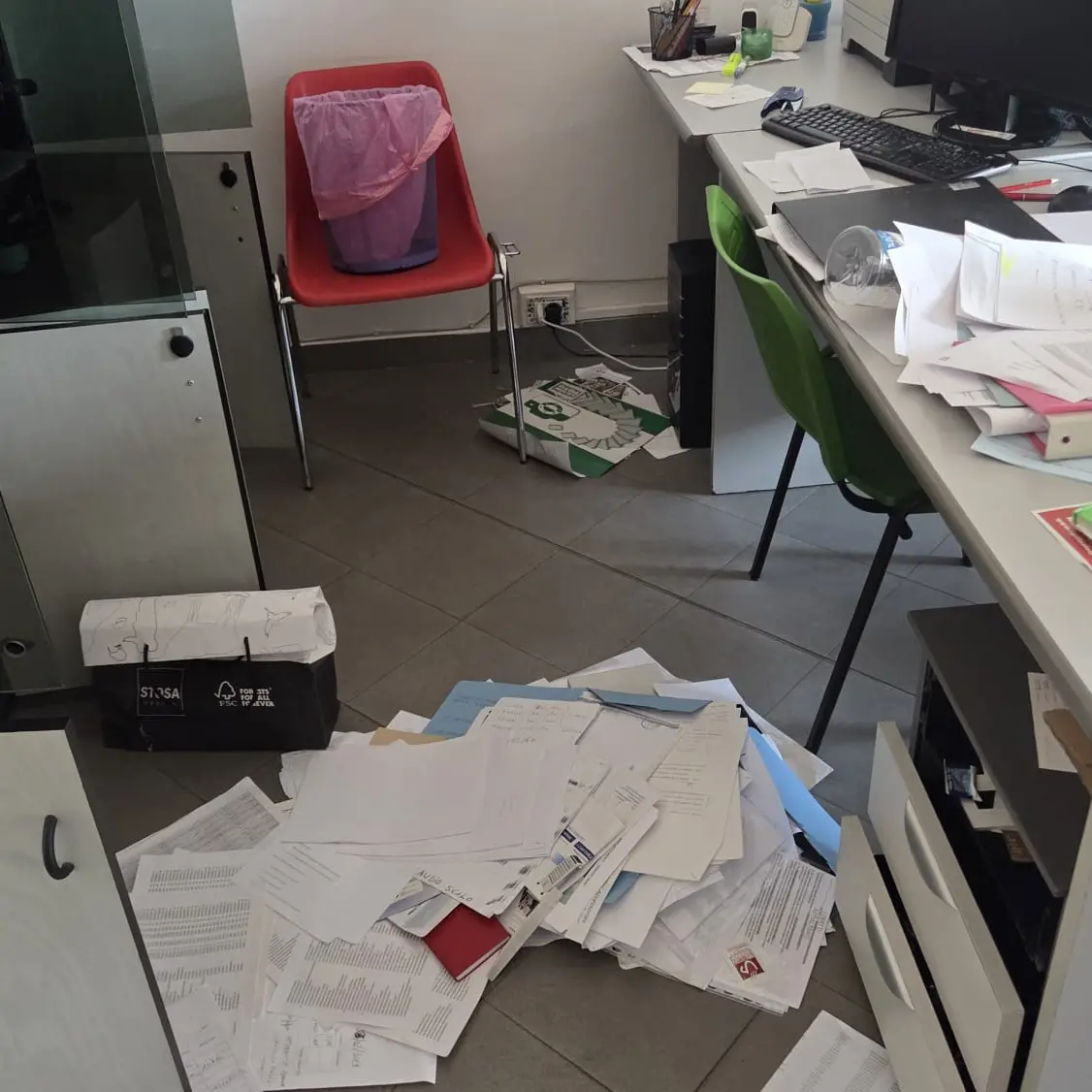 Irruzione nella sede Spi Cgil di Latina Scalo