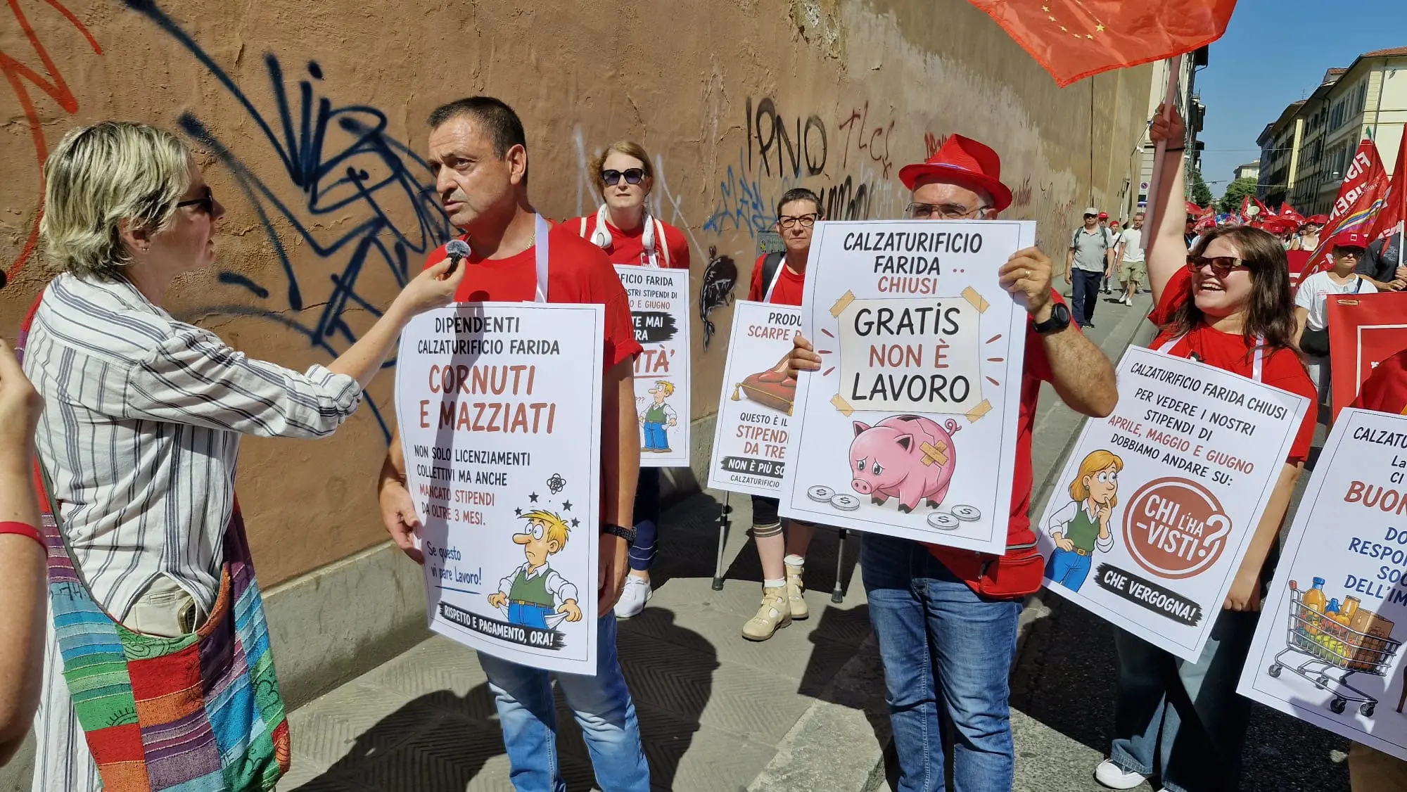 Calzaturificio Farida, un corteo per tutelare il lavoro