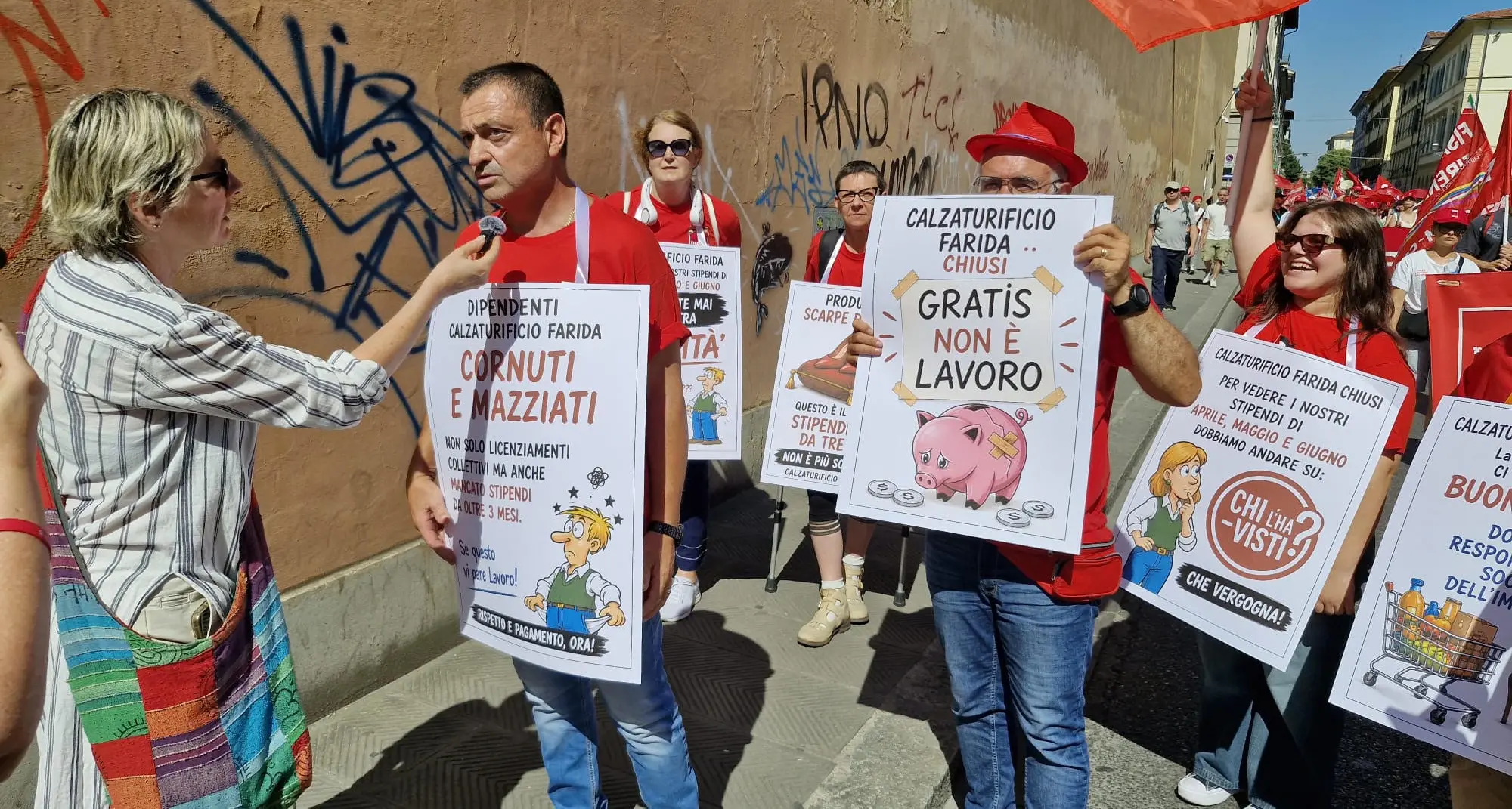 Calzaturificio Farida, un corteo per tutelare il lavoro