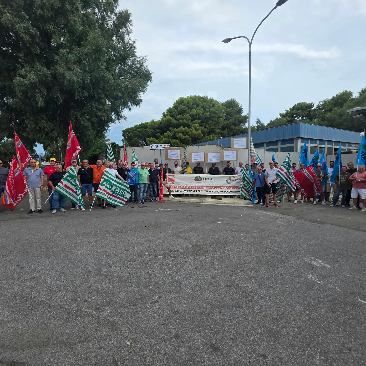 A2A Energiefuture di San Filippo Mela, grande sciopero per il lavoro